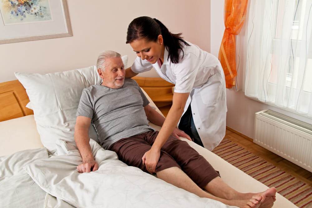 a nurse in elderly care for the elderly